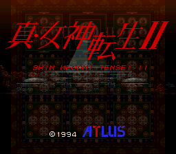 Shin Megami Tensei II Title Screen